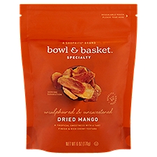 Bowl & Basket Specialty Unsulphured & Unsweetened, Dried Mango, 6 Ounce