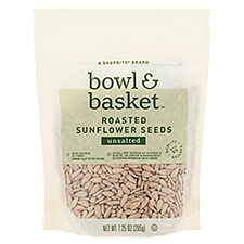 Bowl & Basket Sunflower Seeds, Unsalted Roasted, 7.25 Ounce