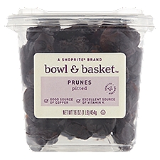 Bowl & Basket Prunes, Pitted, 16 Ounce