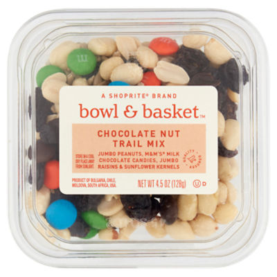 Bowl Basket Chocolate Nut Trail Mix 4.5 oz