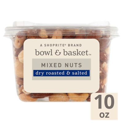 Bowl & Basket Dry Roasted & Salted Mixed Nuts, 10 oz