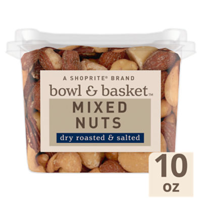 Bowl & Basket Dry Roasted & Salted Mixed Nuts, 10 oz