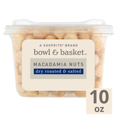 Bowl & Basket Dry Roasted & Salted Macadamia Nuts, 10 oz
