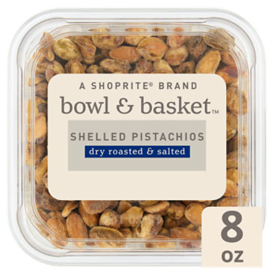 Bowl & Basket Dry Roasted & Salted Shelled Pistachios, 8 oz