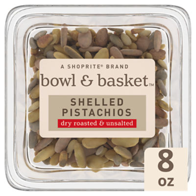 Bowl & Basket Dry Roasted & Unsalted Shelled Pistachios, 8 oz