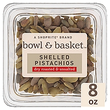 Bowl & Basket Dry Roasted & Unsalted Shelled Pistachios, 8 oz