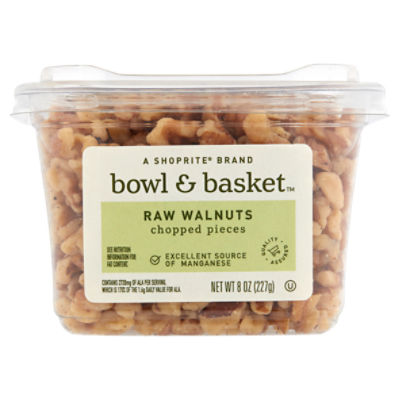 Bowl & Basket Raw Walnuts Chopped Pieces, 8 oz