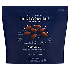 Bowl & Basket Specialty Roasted & Salted, Almonds, 1.25 Ounce