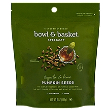 Bowl & Basket Specialty Pumpkin Seeds, Tequila & Lime, 7 Ounce