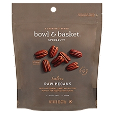 Bowl & Basket Specialty Halves Raw, Pecans, 8 Ounce