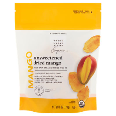 Wholesome Pantry Organic Unsweetened Dried Mango, 6 oz, 6 Ounce