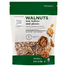 Wholesome Pantry Organic Raw Halves and Pieces Walnuts, 7 oz