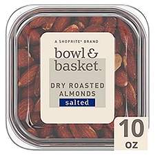 Bowl & Basket Dry Roasted Salted, Almonds, 10 Ounce