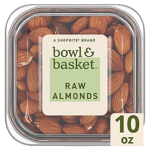 Bowl & Basket Raw Almonds, 10 oz