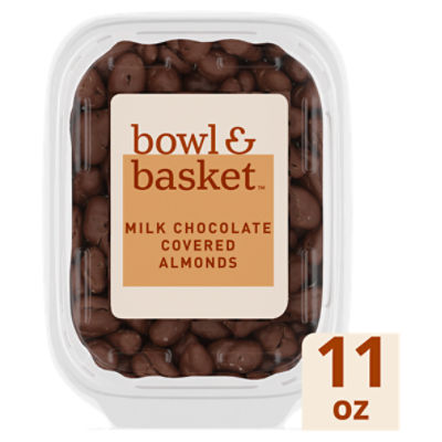 Bowl & Basket Milk Chocolate Covered Almonds, 11 oz