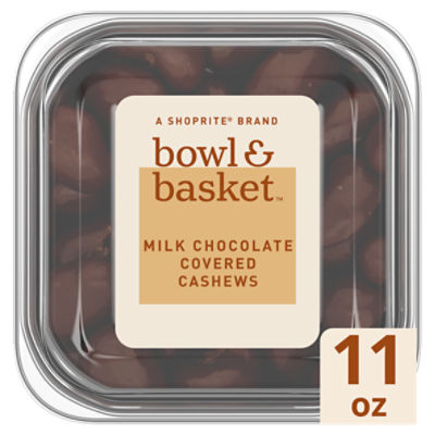 Bowl & Basket Milk Chocolate Covered Cashews, 11 oz