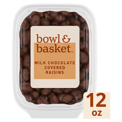 Bowl & Basket Milk Chocolate Covered Raisins, 12 oz, 12 Ounce