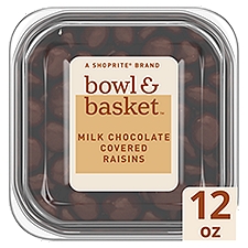 Bowl & Basket Milk Chocolate Covered Raisins, 12 oz, 12 Ounce