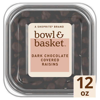 Bowl & Basket Dark Chocolate Covered Raisins, 12 oz, 12 Ounce