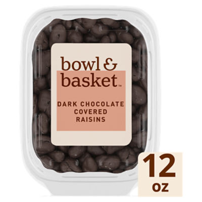 Bowl & Basket Dark Chocolate Covered Raisins, 12 oz