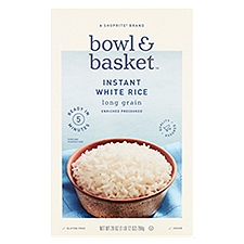 Bowl & Basket Long Grain Instant White Rice, 28 oz