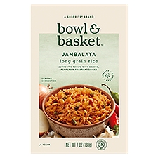 Bowl & Basket Jambalaya Long Grain, Rice, 7 Ounce