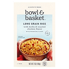 Bowl & Basket Rice Long Grain with Herbs & Roasted Chicken, 7 Ounce
