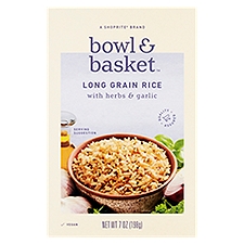 Bowl & Basket Long Grain Rice with Herbs & Garlic, 7 oz