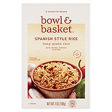 Bowl & Basket Rice Long Grain Spanish Style with Onions & Spices, 7 Ounce