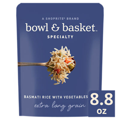 Bowl & Basket Specialty Extra Long Grain Basmati Rice with Vegetables, 8.8 oz