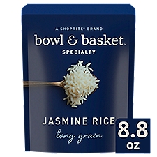 Bowl & Basket Specialty Long Grain Jasmine Rice, 8.8 oz, 8.8 Ounce