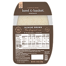 Bowl & Basket Specialty Jasmine Brown Thai Fragrant Rice, 7.76 oz