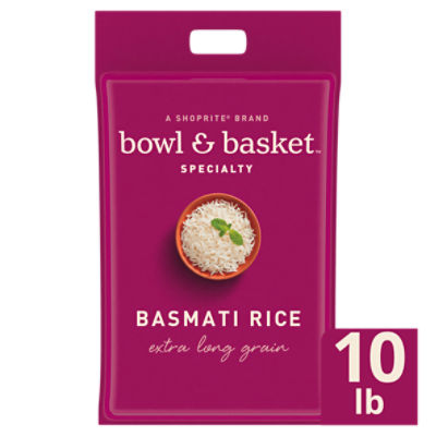 Bowl & Basket Specialty Extra Long Grain Basmati Rice, 10 lb, 10 Pound