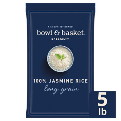 Bowl & Basket Specialty Long Grain 100% Jasmine Rice, 5 lb