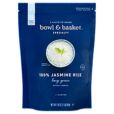 Bowl & Basket Specialty Long Grain 100% Jasmine, Rice, 16 Ounce