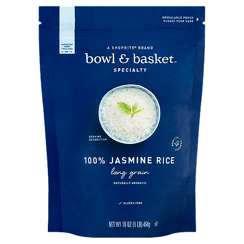 Bowl & Basket Specialty Long Grain 100% Jasmine Rice, 16 oz