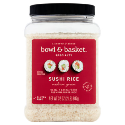 Bowl & Basket Specialty Medium Grain Sushi Rice, 32 oz
