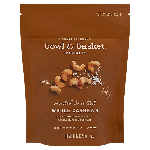 Bowl & Basket Specialty Roasted & Salted Whole Cashews, 8 oz