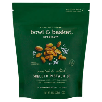 Bowl & Basket Specialty Roasted & Salted Shelled Pistachios, 8 oz