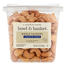 Bowl & Basket Roasted & Salted Whole Cashews, 12 oz