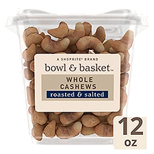 Bowl & Basket Roasted & Salted Whole Cashews, 12 oz