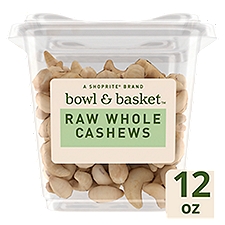 Bowl & Basket Cashews, Raw Whole, 12 Ounce