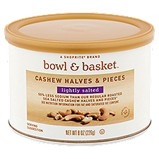 Bowl & Basket Cashew Halves & Pieces Lightly Salted, 8 Ounce