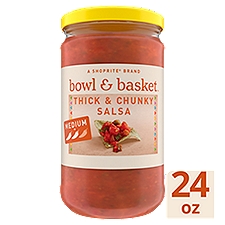 Bowl & Basket Medium Thick & Chunky Salsa, 24 oz, 24 Ounce