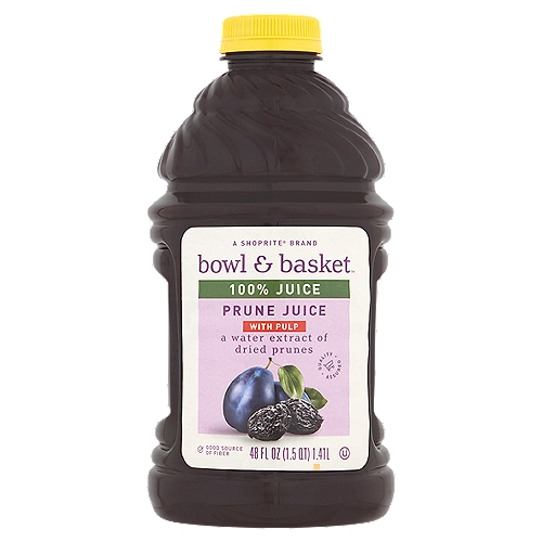 Bowl & Basket Prune 100% Juice with Pulp, 48 oz