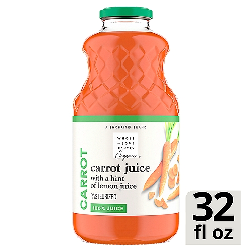 Wholesome Pantry Organic 100% Carrot Juice, 32 fl oz