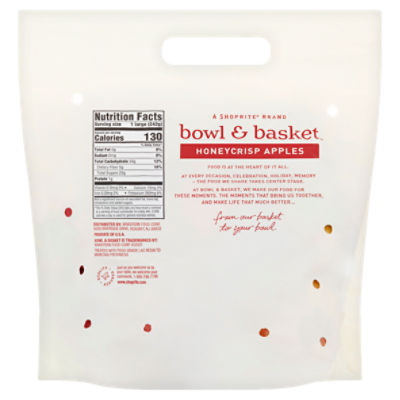 Bowl & Basket Honeycrisp Apples, 2 lb bag