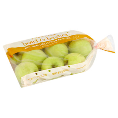 Bowl & Basket Golden Delicious Apples, 48 oz bag