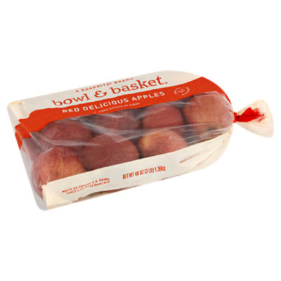 Bowl & Basket Red Delicious Apples, 48 oz bag