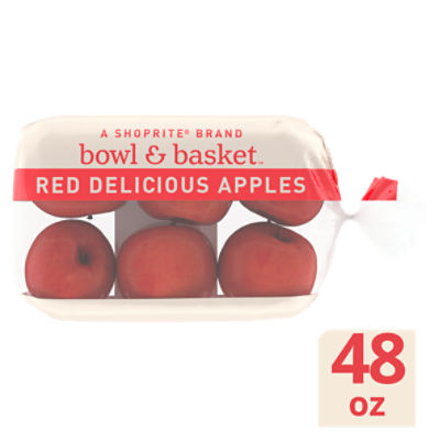 Bowl & Basket Red Delicious Apples, 48 oz bag, 3 Pound